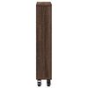vidaXL Narrow Storage Trolley Brown Oak Engineered Wood Narrow