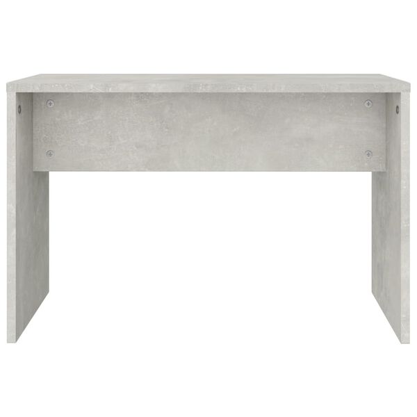 vidaXL Dressing Stool Concrete Grey Engineered wood Medium Simple
