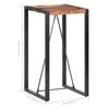 vidaXL Bar Table Brown and Black Solid Acacia wood, steel
