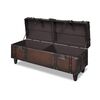vidaXL Storage Bench Dark Brown