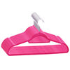 vidaXL Hanger Set of 20 Pink ABC plastic, zinc alloy, velvet Standard