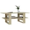 vidaXL Coffee Table Sonoma Oak 43.3"x21.7"x16.5" Engineered Wood