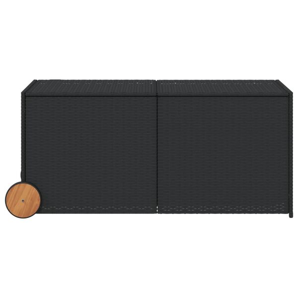 vidaXL Garden Storage Box Black
