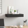 vidaXL Wall Mounted Shelf Black MDF with paint Medium Wall Mounted Shelf