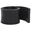 vidaXL Rubber Edge For Snow Plow Black Styrene-butadiene rubber Medium