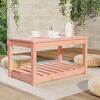 vidaXL Garden Table Natural Wood Solid Douglas Wood Medium Storage