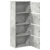 vidaXL Bookcase Concrete grey Engineered Wood Medium Bookcase