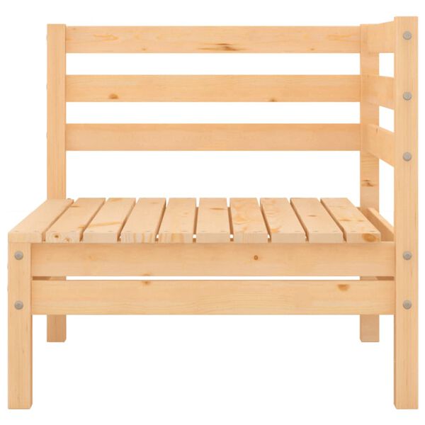 vidaXL Garden Lounge Set Natural Solid pine wood Medium Modular