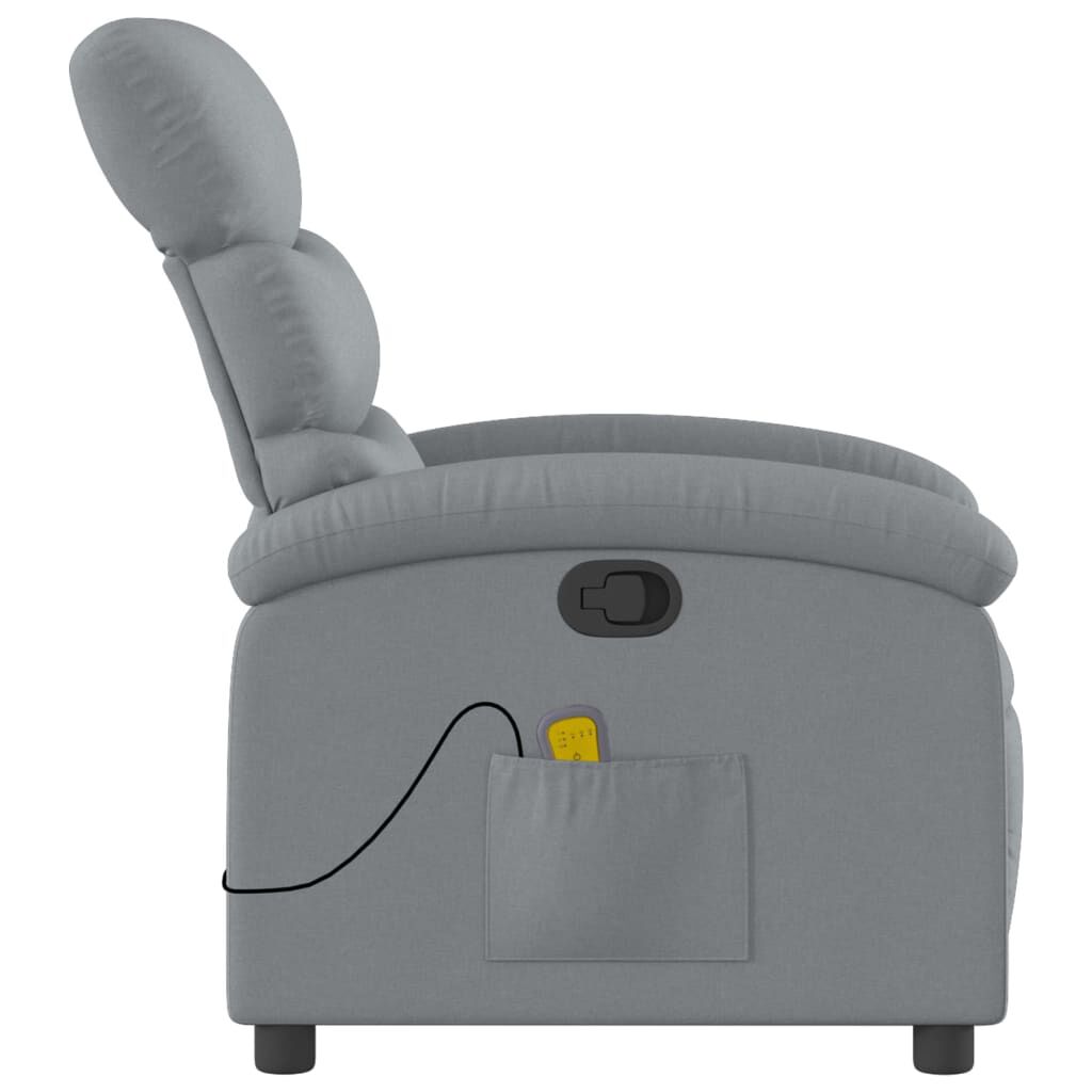 vidaXL Massage Recliner Chair Light grey