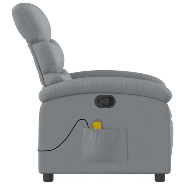 vidaXL Massage Recliner Chair Light grey