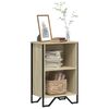 vidaXL Bookcase Sonoma oak Engineered wood, metal Medium Bookcase
