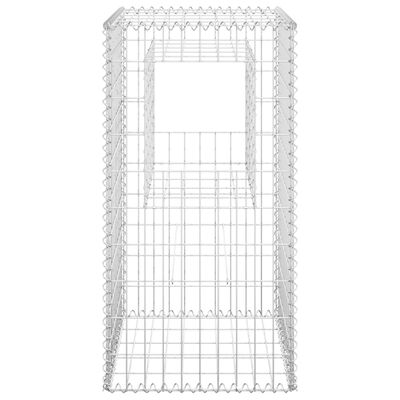 vidaXL Gabion Basket Posts 2 pcs 19.7"x19.7"x39.4" Iron