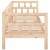 vidaXL Day Bed Natural wood Solid pine wood Single Convertible