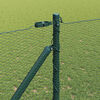 vidaXL Fence Post Green 328.08 x 3.28 ft (0.51 in mesh) Steel and PVC