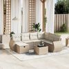 vidaXL Garden Sofa Set Beige