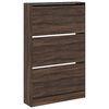 vidaXL Shoe Cabinet Brown Oak 31.5"x8.3"x49.4" Engineered Wood