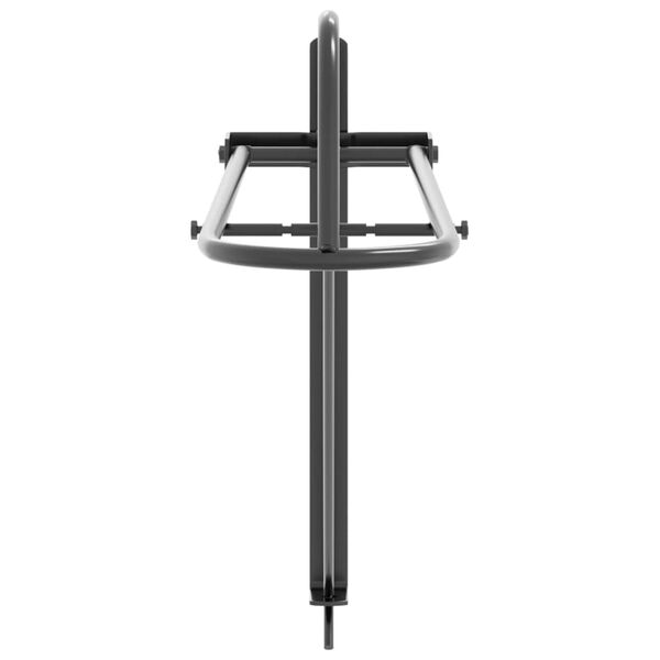 vidaXL Foldable Saddle Rack Black Powder-coated iron Compact Foldable