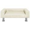 vidaXL Dog Bed Cream 70x45 x 10.4 " Velvet