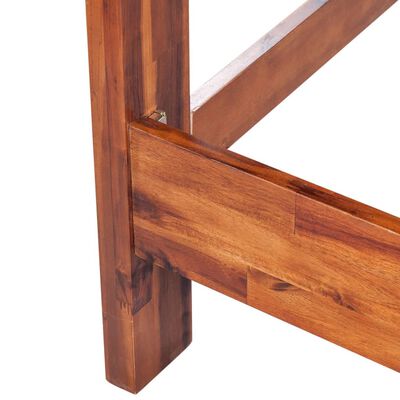 vidaXL Bed Frame Brown Solid Acacia Wood King Size