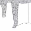 vidaXL Christmas Reindeer Set of 4 Silver Mesh, Metal Medium