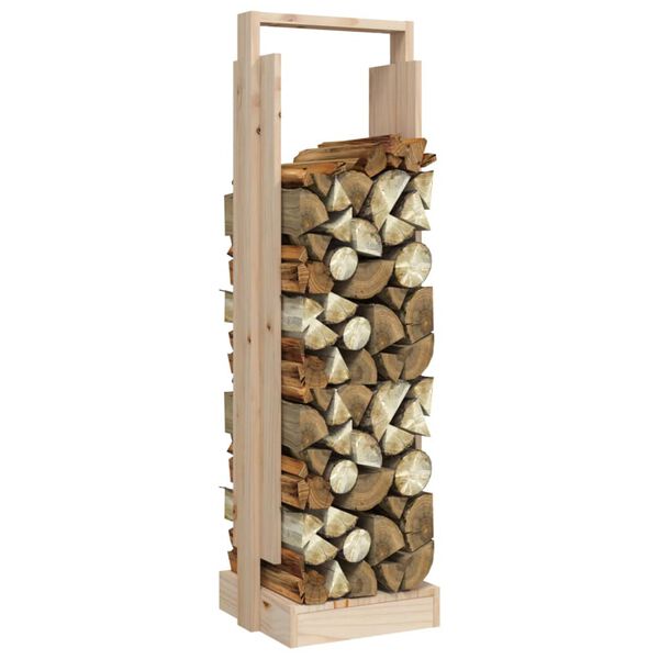 vidaXL Log Holder 13.2x11.8x43.3" Solid Wood Pine