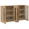 vidaXL Wall Cabinets 2 pcs Artisan Oak 27.36 x 13.39 x 35.43 in