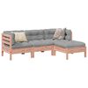 vidaXL Garden Sofa Set Reddish-Brown, Grey