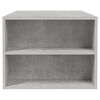 vidaXL Coffee Table Concrete gray Engineered wood Medium Coffee Table