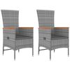 vidaXL Garden Lounge Set Grey, Dark Grey