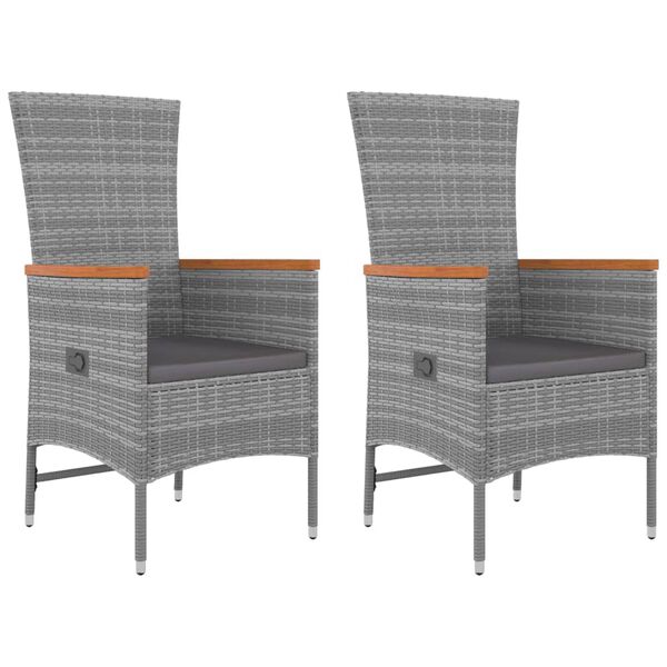 vidaXL Garden Lounge Set Grey, Dark Grey