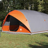 vidaXL Tunnel tent Grey and Orange 196.85 x 137.01 x 78.74 in Taffeta