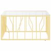 vidaXL Coffee Table Gold, Marble Stainless Steel, Tempered Glass