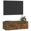 vidaXL TV Cabinet Smoked oak Engineered wood Medium TV Cabinets