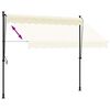 vidaXL Retractable Awning Cream