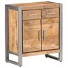 vidaXL Sideboard Natural wood with grey finish Rough mango wood and iron