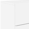 vidaXL Wall-mounted Bedside Cabinet White Engineered wood Medium