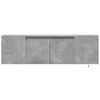 vidaXL TV Wall Cabinet Concrete Gray Engineered Wood Medium