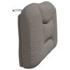 vidaXL Headboard Cushion Taupe 100% polyester 39.4 in Headboard Cushion