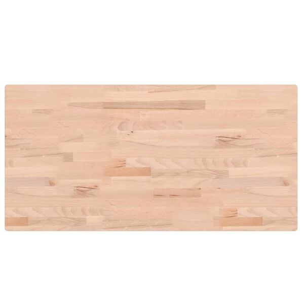 vidaXL Bathroom Countertop 39.4x19.7x1.6" Solid Wood Beech