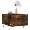 vidaXL Coffee Table Set of 2 Smoked Oak Engineered wood, Iron Small