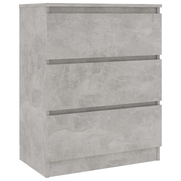 vidaXL Sideboard Concrete Gray 23.6"x13.8"x29.9" Engineered Wood