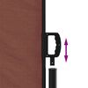 vidaXL Retractable Side Awning Brown