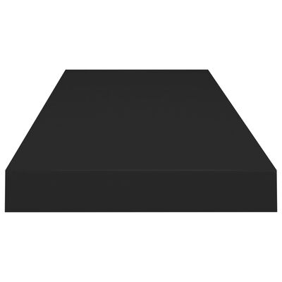 vidaXL Floating Wall Shelf Black 31.5"x9.3"x1.5" MDF