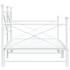 vidaXL Daybed With Trundle White Steel 39.4x78.7 in