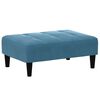 vidaXL Sofa Bed Blue Velvet (100% polyester), wood, plastic, foam Medium