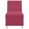 vidaXL Modular Sofa Unit Armless 2 pcs Wine Red
