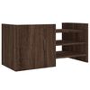 vidaXL TV Cabinet Brown Oak Engineered Wood 31.5 x 13.8 x 15.7 in