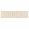 vidaXL Sun Lounger Cream Solid Teak wood Large Multi-Position Backrest