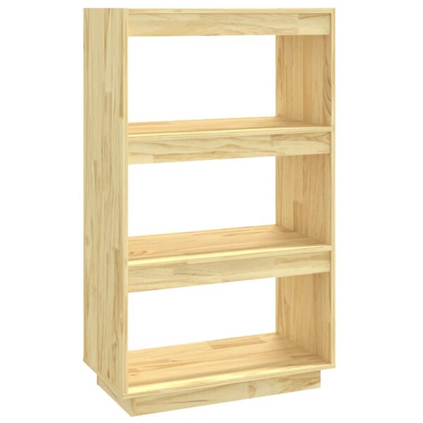 vidaXL Book Cabinet Pine Solid pinewood Medium Book Cabinet