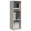 vidaXL Book Cabinet Grey sonoma Engineered wood Tall Book Cabinet